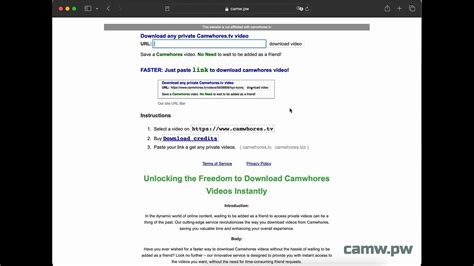 camwhores video downloader|CamWhores Bypass